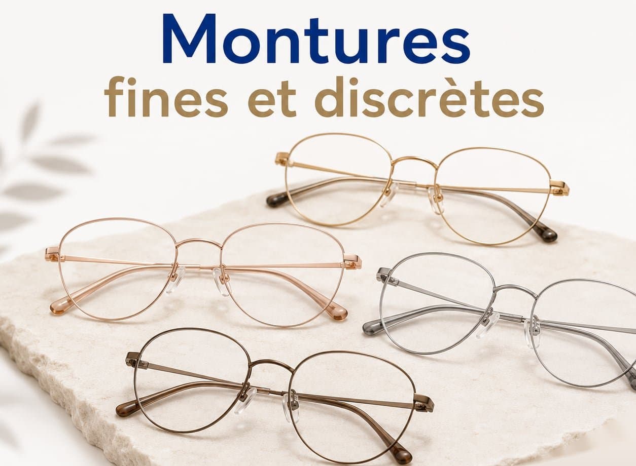 Montures fines et discrètes