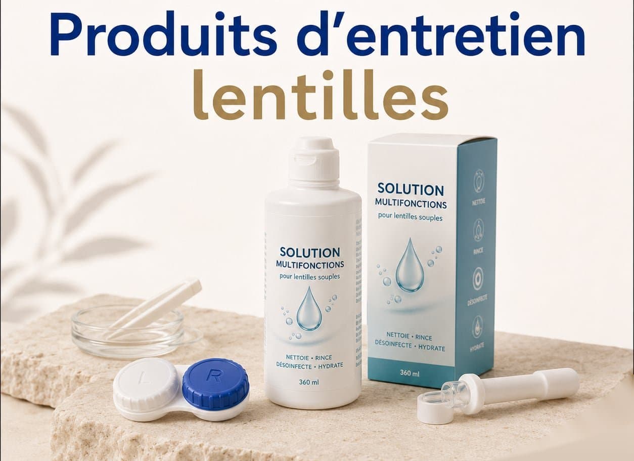 Produits d'entretien lentilles
