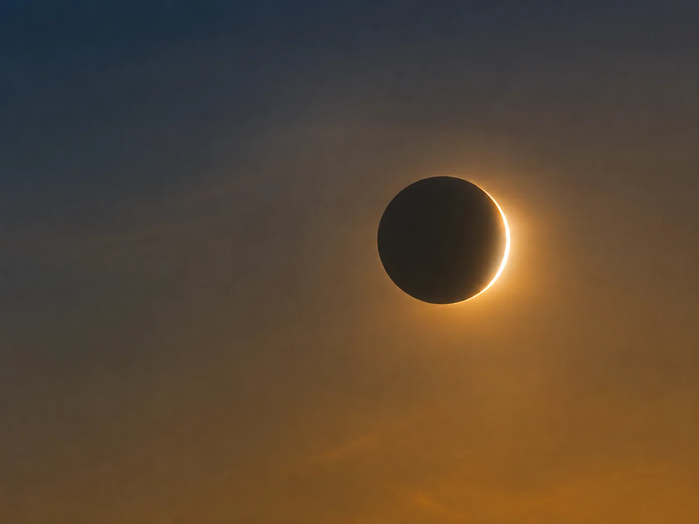 Éclipse partielle de Soleil : la Lune masque la majeure partie du disque solaire